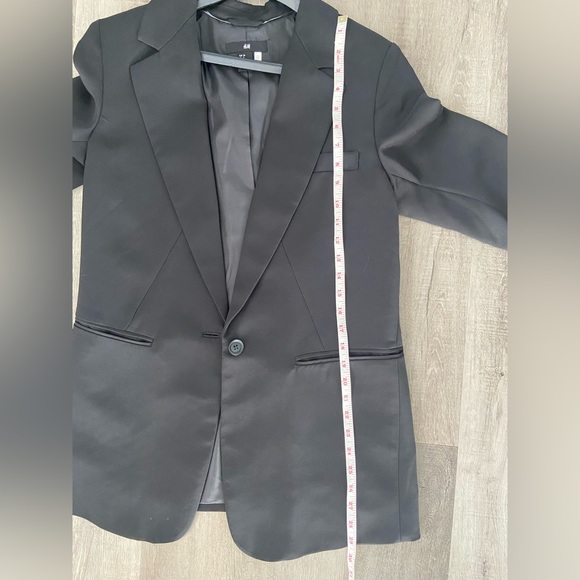 Black H&M single breasted Blazer size 6 - Picture 6 of 9